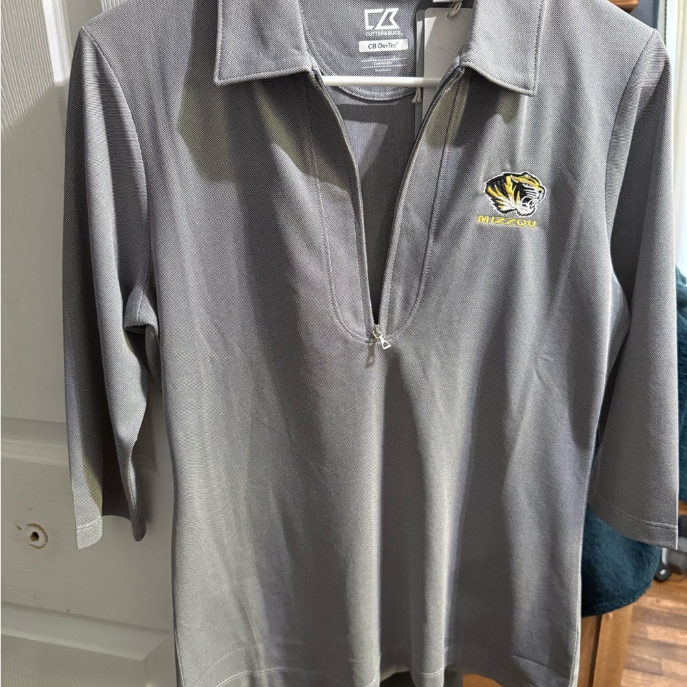 Cutter & Buck Gray Mizzou Polo Shirt